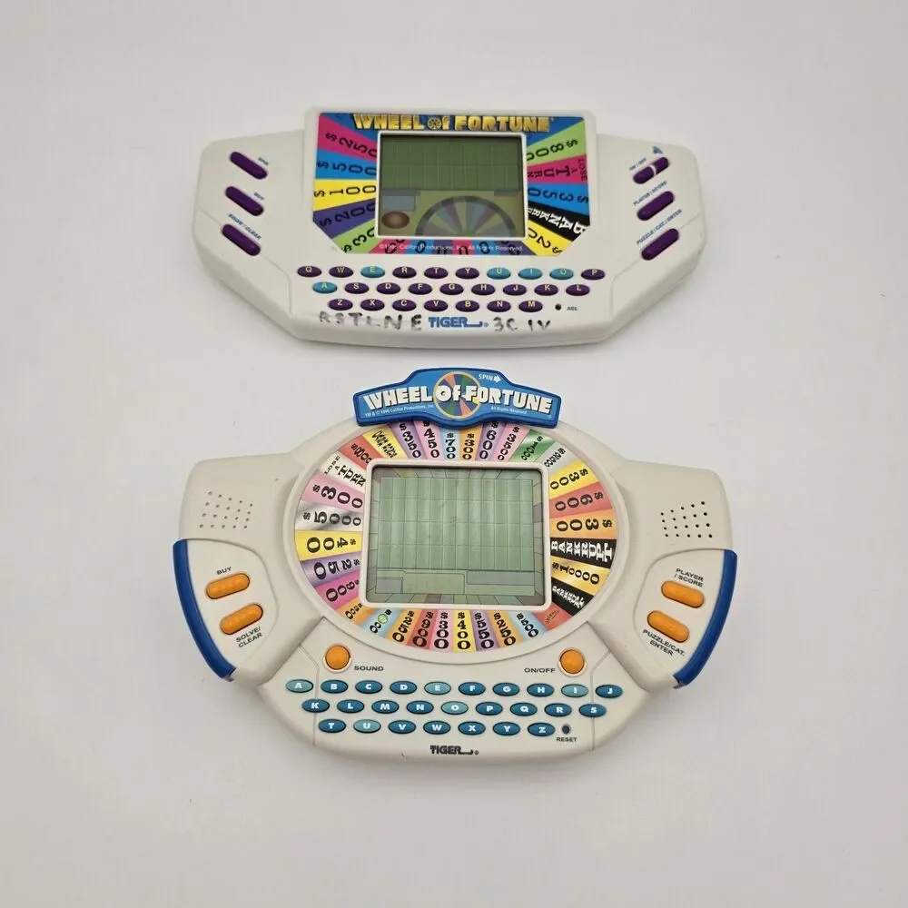 Tiger Electronics Wheel Of Fortune 95 And 98 Handheld Electronic Game WORKS